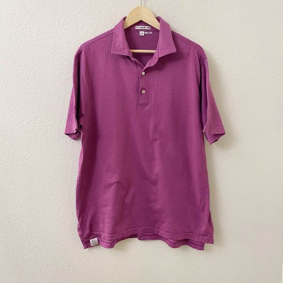 Peter Millar Other - Peter Millar Mens Size Large Cotton Short Sleeve Polo Shirt *FLAW*